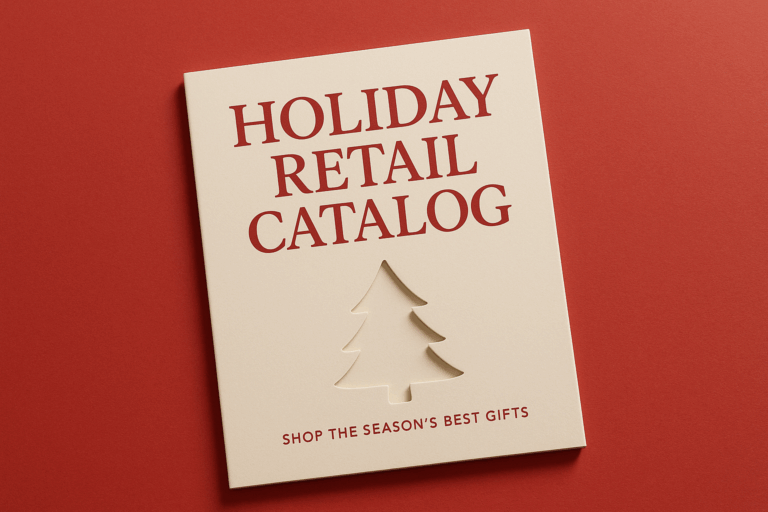 Holiday print planning illustration